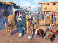 Naseeb Khan, 30 x 36 Inch, Oil on Canvas, Landscape Painting, AC-NSBK-015 Naseeb Khan, 30 x 36 Inch, Oil on Canvas, Landscape Painting, AC-NSBK-015